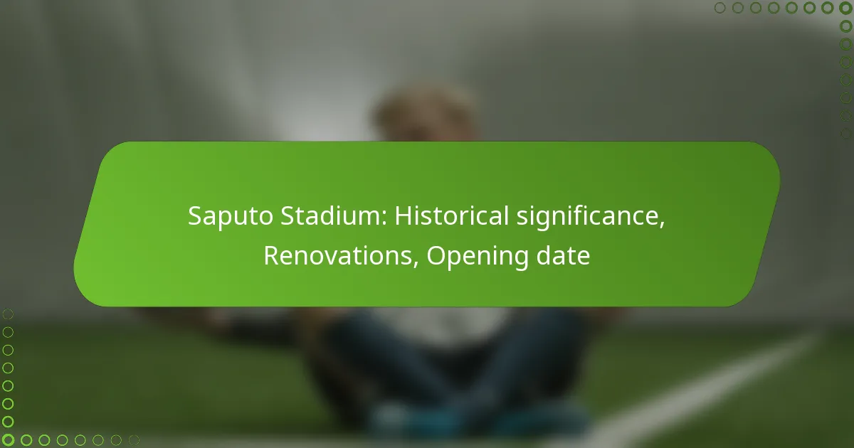 Saputo Stadium: Historical significance, Renovations, Opening date