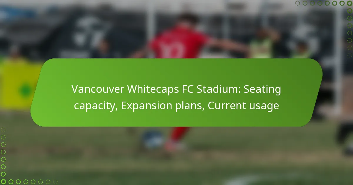 Vancouver Whitecaps FC Stadium: Seating capacity, Expansion plans, Current usage