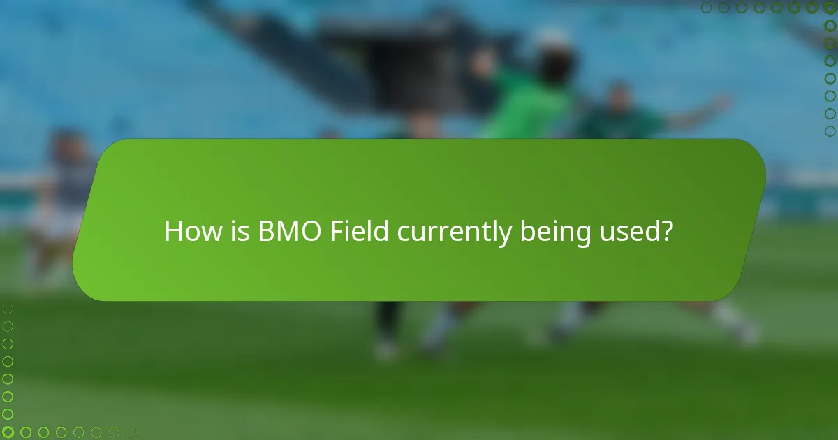 How is BMO Field currently being used?